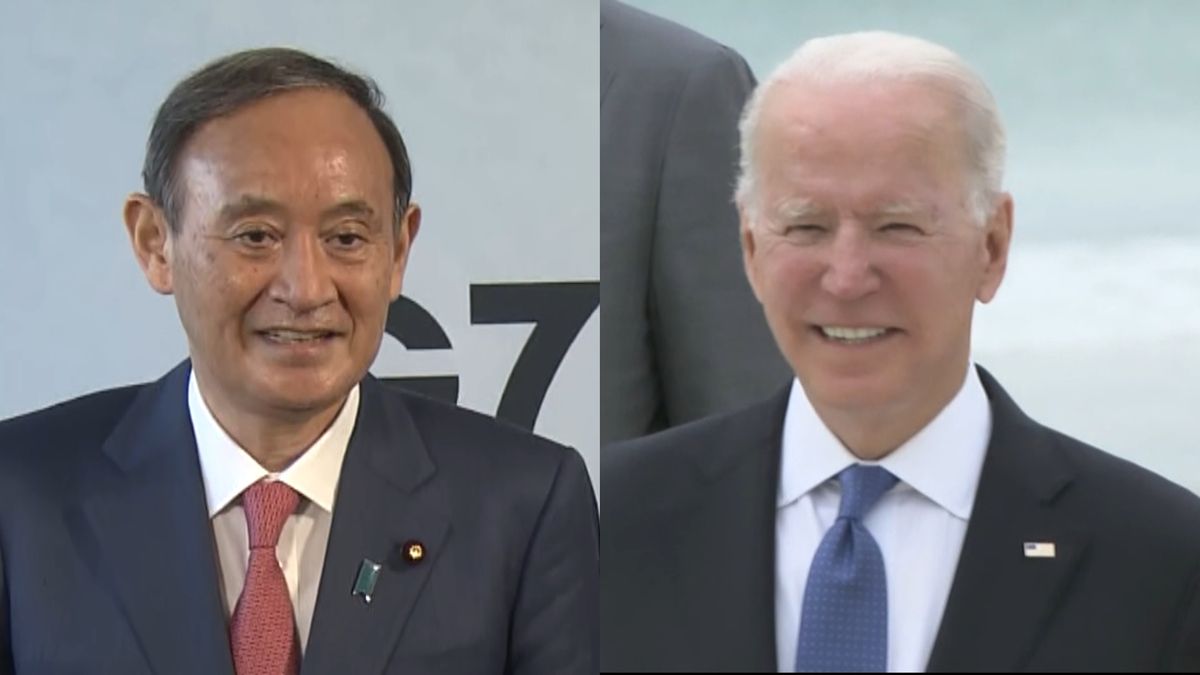 Ｇ７　日米会談…首相オリパラ開催支持訴え