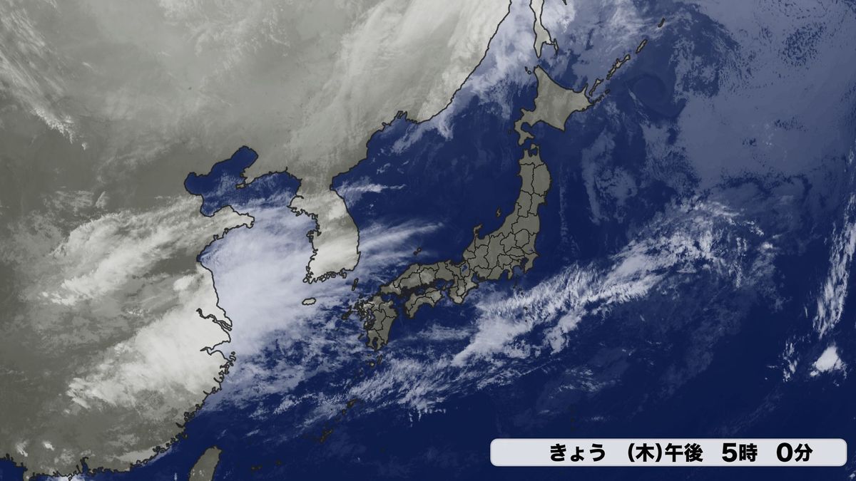 9日(木)の雲画像