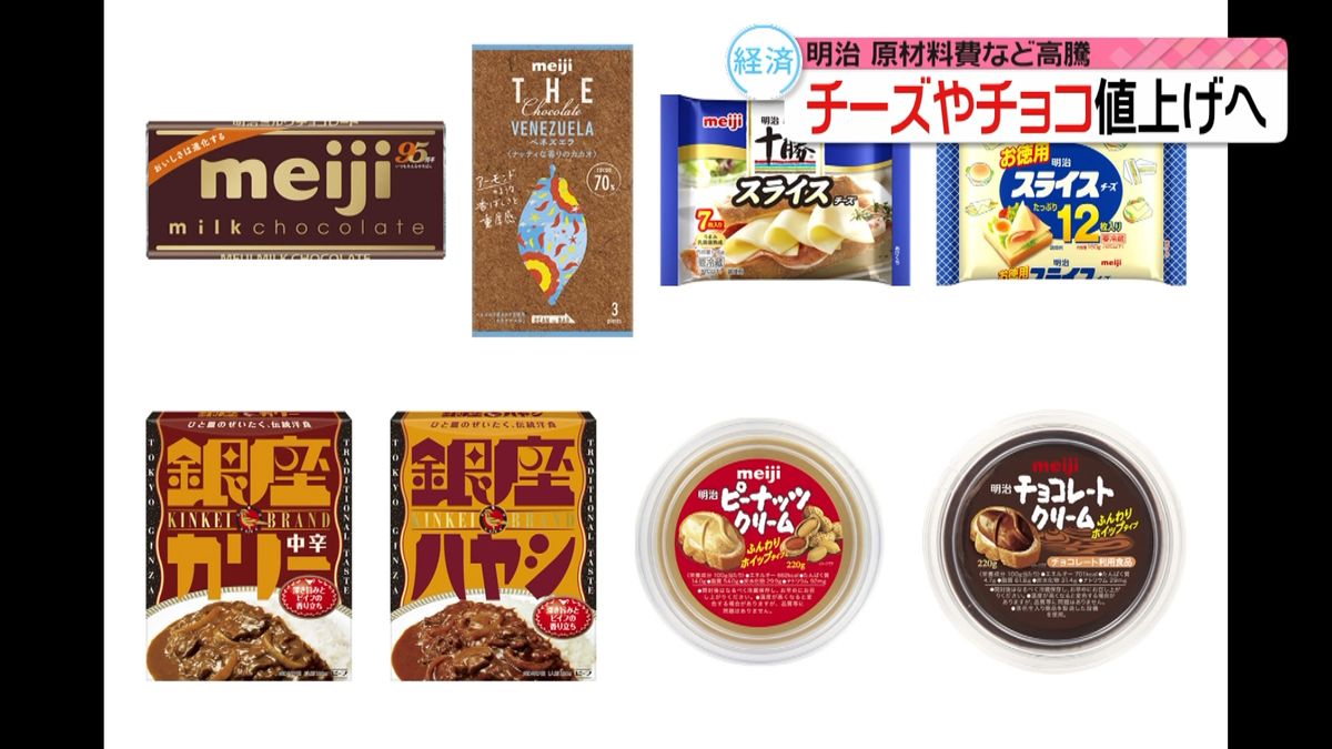 明治　チーズやチョコレートなど167商品値上げへ