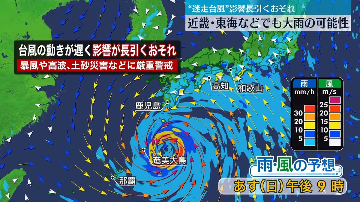 台風6号　6日にかけて沖縄、奄美に接近へ　その後西日本に接近するおそれも