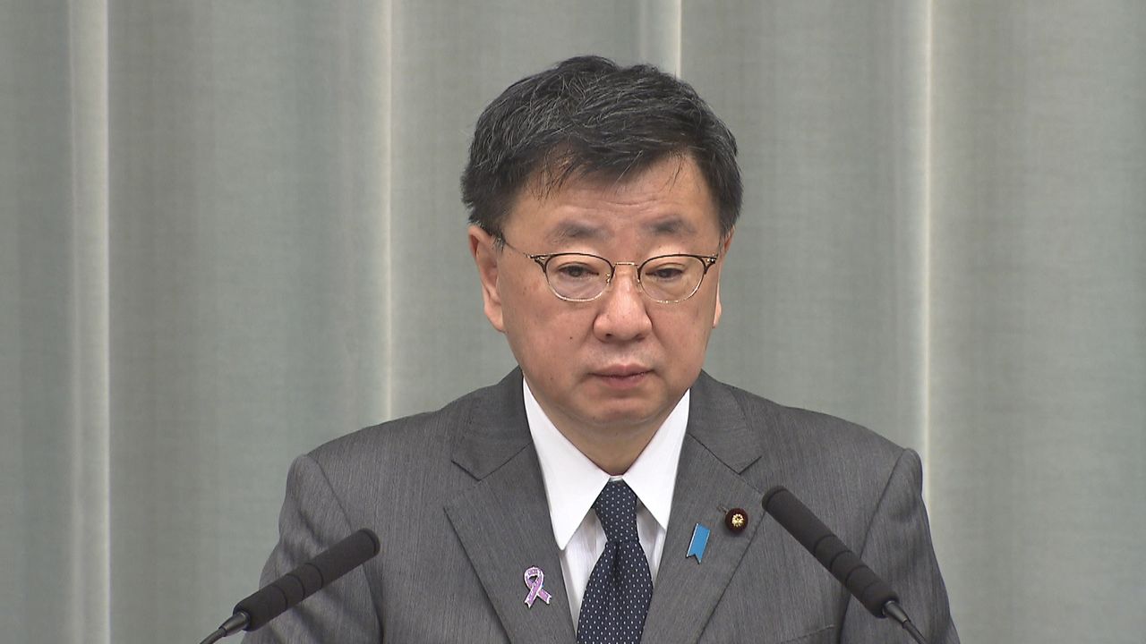 【全文】「内閣改造が検討されている事実はない」松野官房長官（11/22午前）