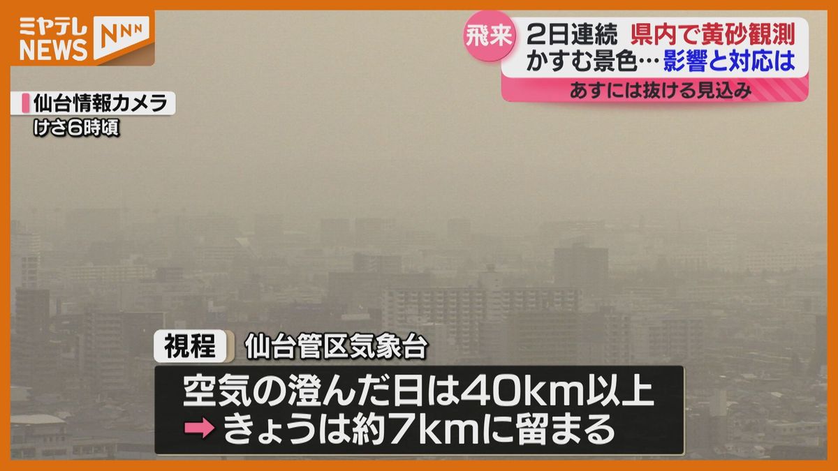 仙台で２日連続の黄砂「くしゃみに涙…ちょっと心配」東北大学に観測機械 ＨＰで黄砂濃度を公開