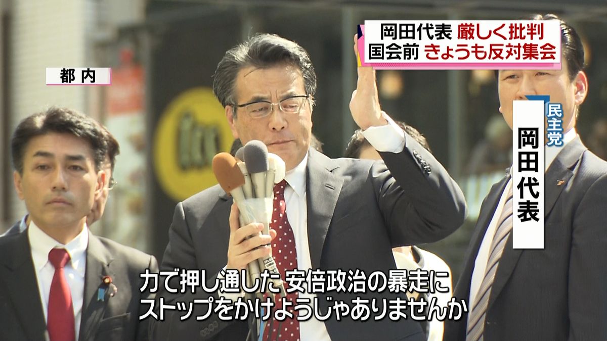 民主・岡田氏、安倍内閣の対応を厳しく批判