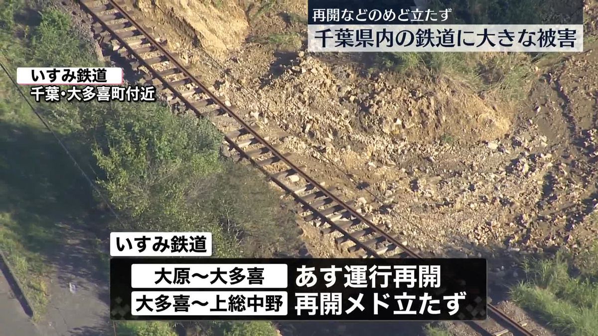 台風13号で記録的な大雨　千葉県内のローカル鉄道に大きな被害　鉄道・運輸機構の災害調査隊が現地調査へ