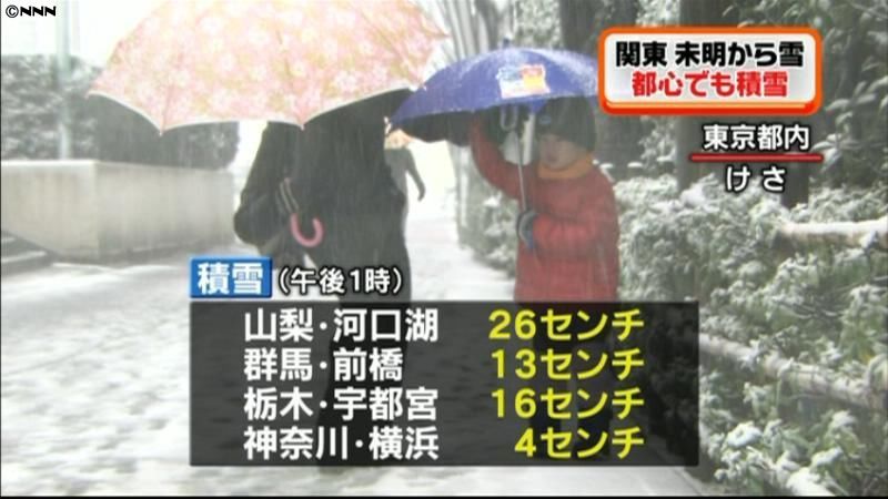 関東で雪 茨城や千葉は夕方まで大雪に注意（2012年2月28日掲載）｜日テレNEWS NNN