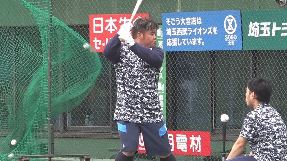 西武・渡部健人が試合前練習で柵越え連発　県営大宮球場で今季初アーチに期待