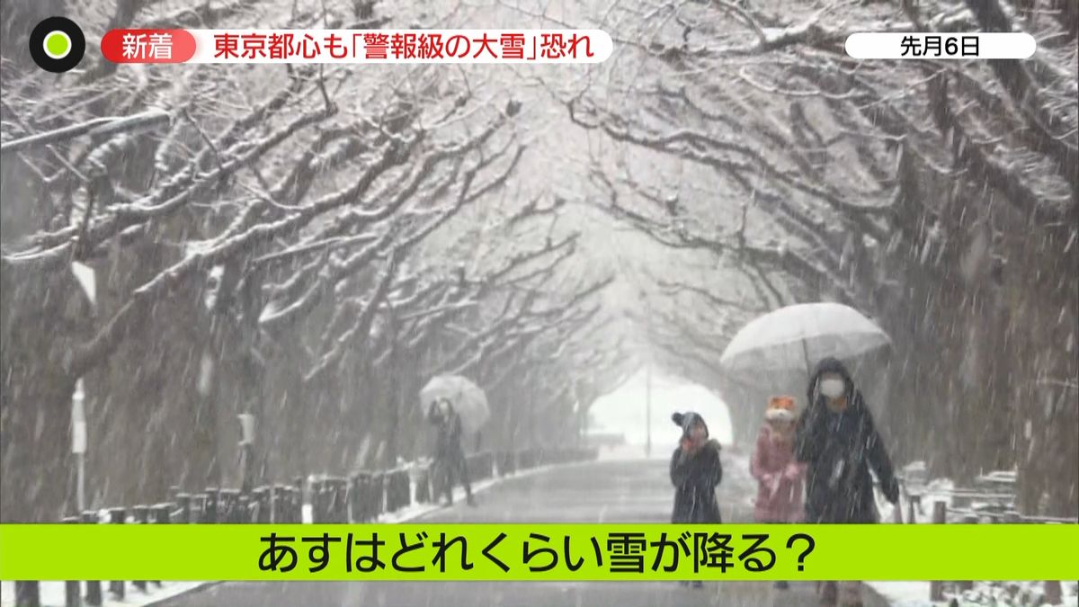 関東で「警報級の大雪」か…“最悪”を想定した備えも