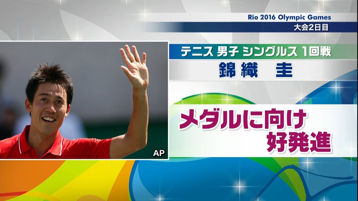 【リオ五輪】テニス錦織圭選手２－０で勝利