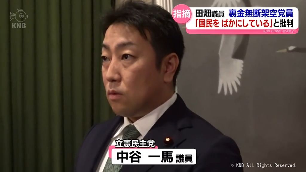 【疑惑】「国民を馬鹿にしている」政倫審で質問した野党議員　自民党田畑議員に対し辞職すべきと主張