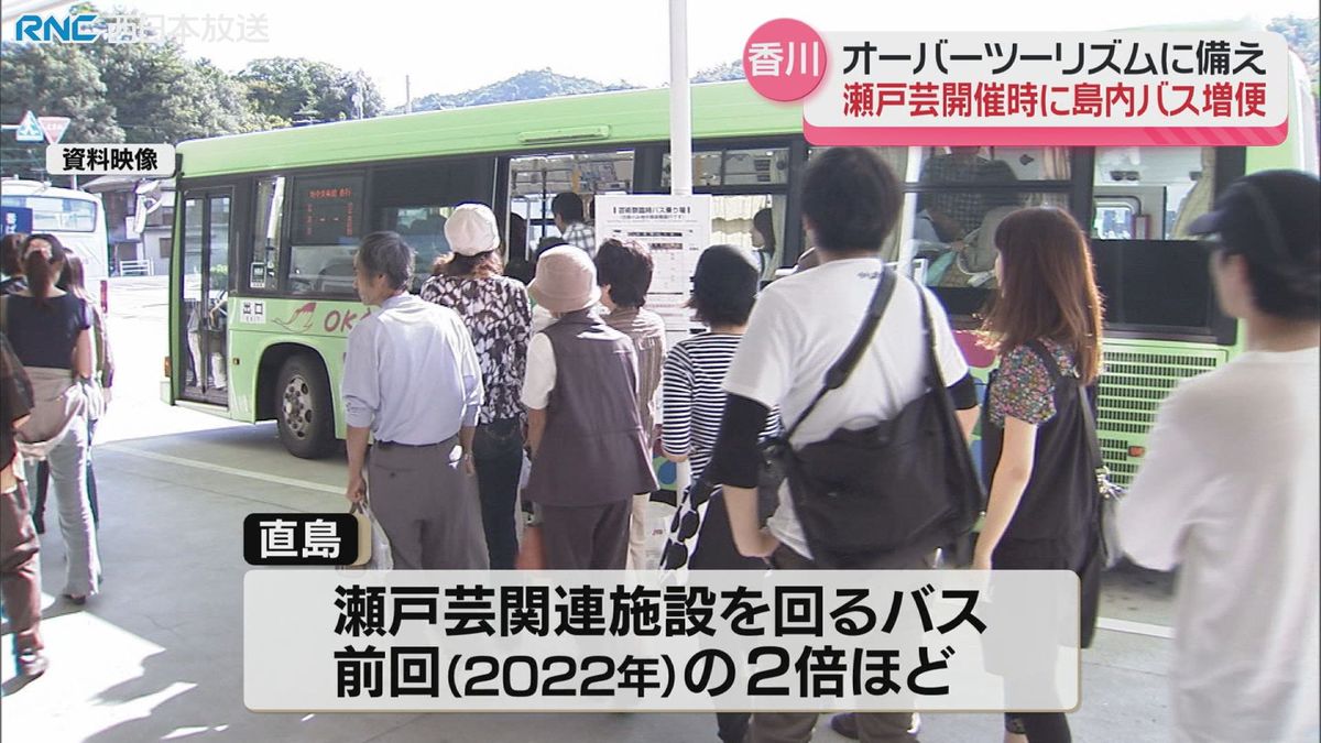 島のバス「芸術祭期間中は増便を」香川県知事