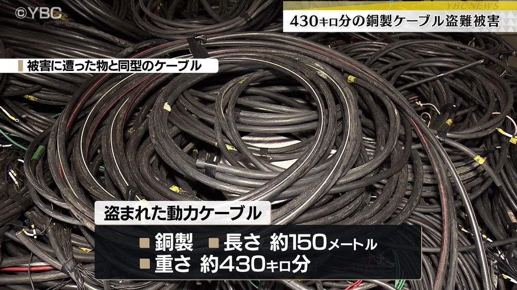 鶴岡市の上下水道施設から銅ケーブル約430キロ盗まれる　改修工事で撤去されたもの