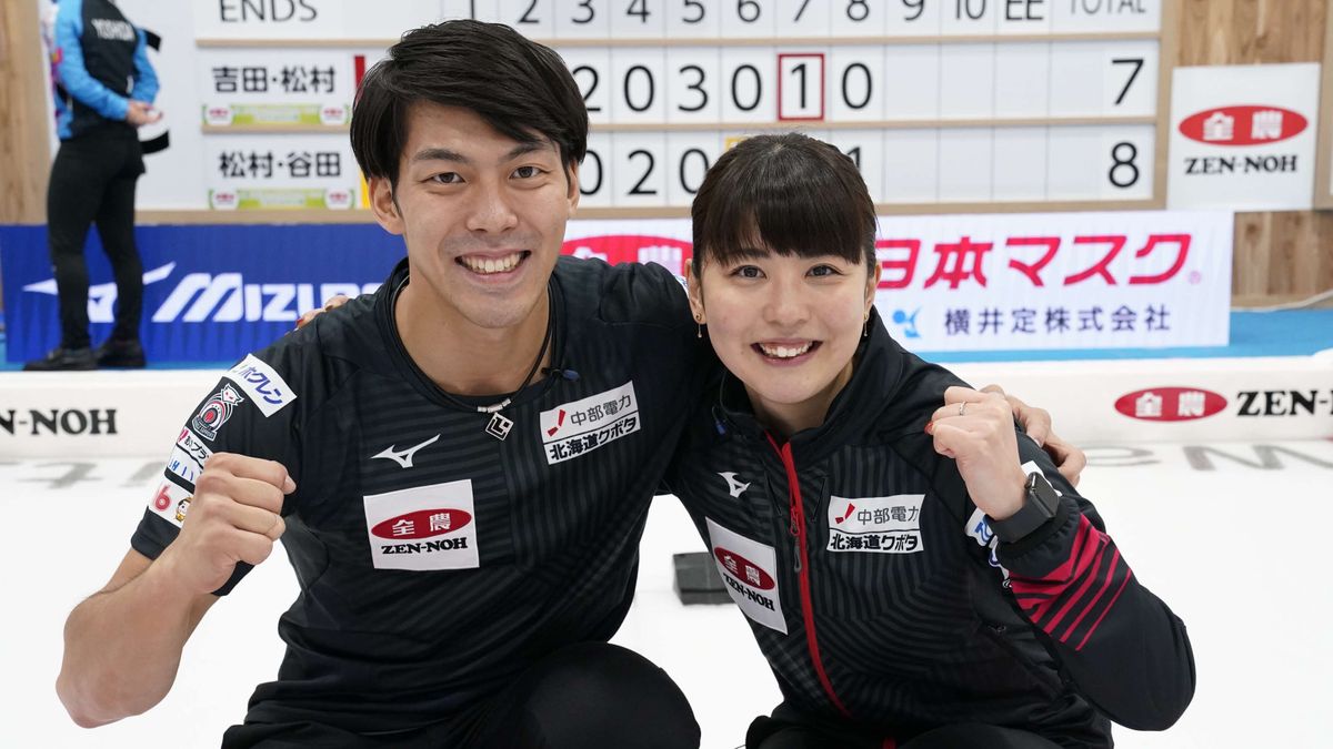 日本代表の松村・谷田ペア、撮影2021年(写真：日刊スポーツ/アフロ)