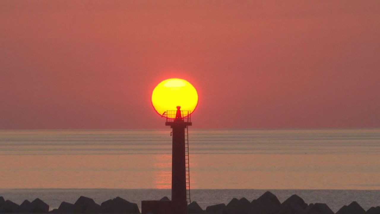 夕日 キャンドル