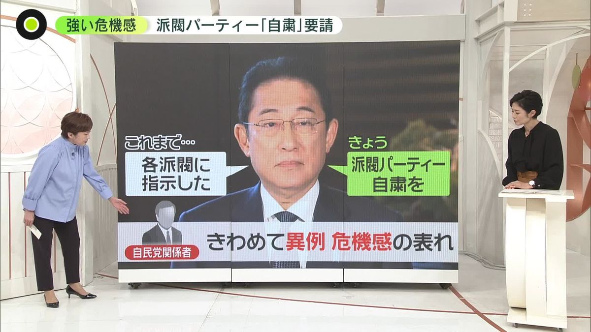 【解説】「危機感の表れ」か　岸田首相…派閥パーティー｢自粛｣求める…忘年会や新年会も