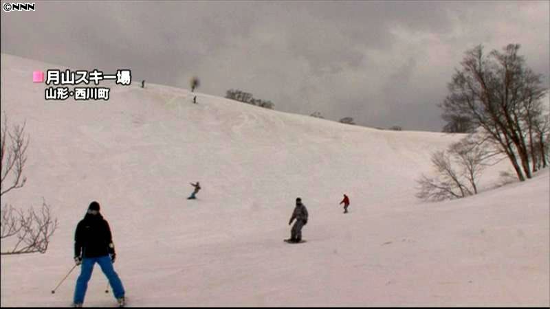 山形・西川町で月山スキー場きょうオープン