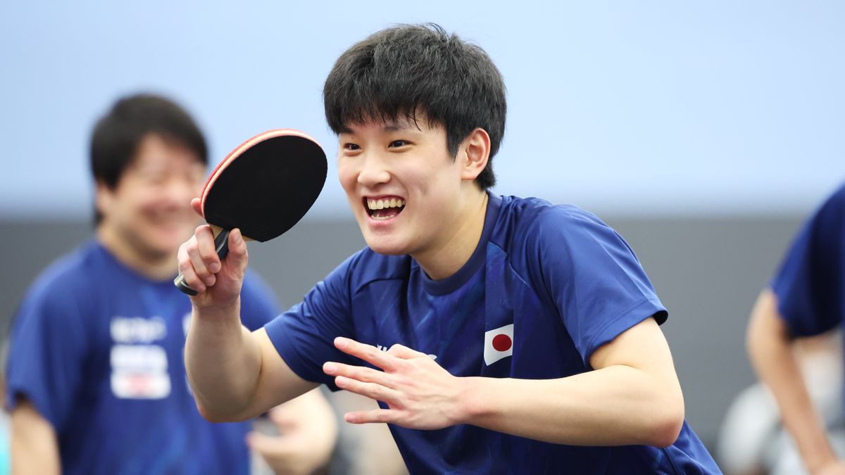 卓球男子日本代表の張本智和選手【写真:長田洋平/アフロスポーツ】