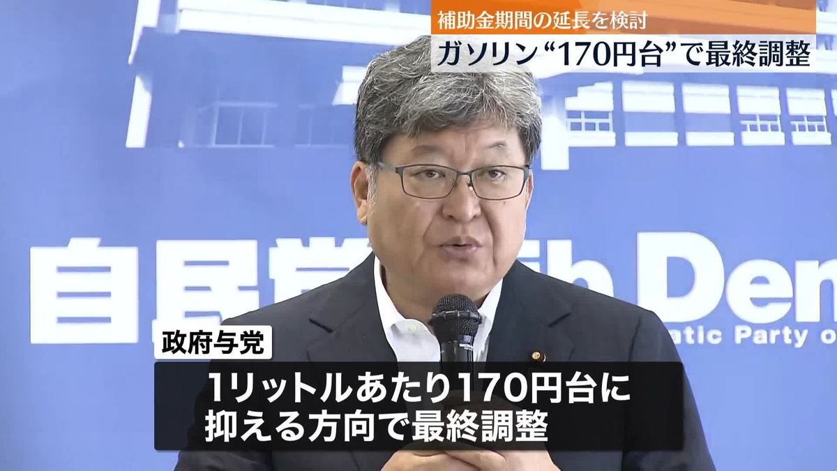 政府与党、ガソリン“170円台”で最終調整　補助金期間の延長を検討