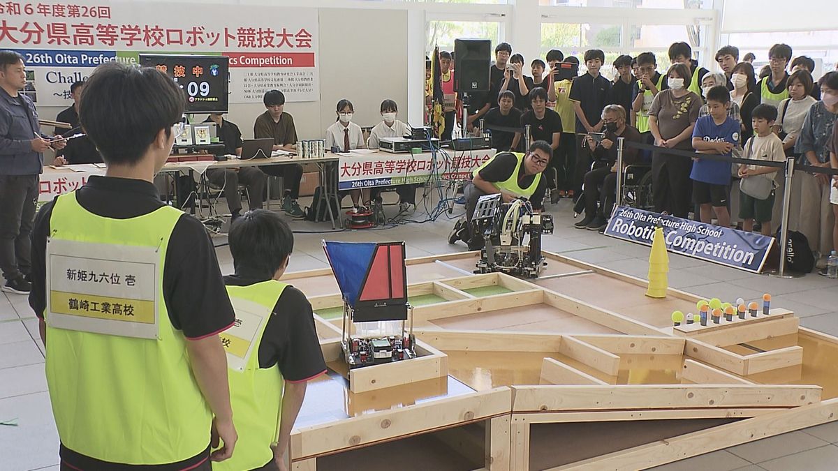 自作ロボットで熱戦　「県高等学校ロボット競技大会」　上位5チームは10月全国大会へ　大分