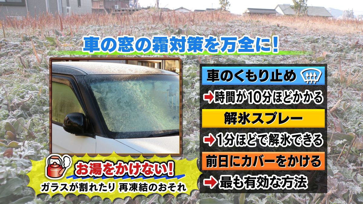 【山口天気 夕刊12/10】あす11日(水)は山口市中心部で今季初「冬日」か？ 車は窓霜対策を心がけたい季節に