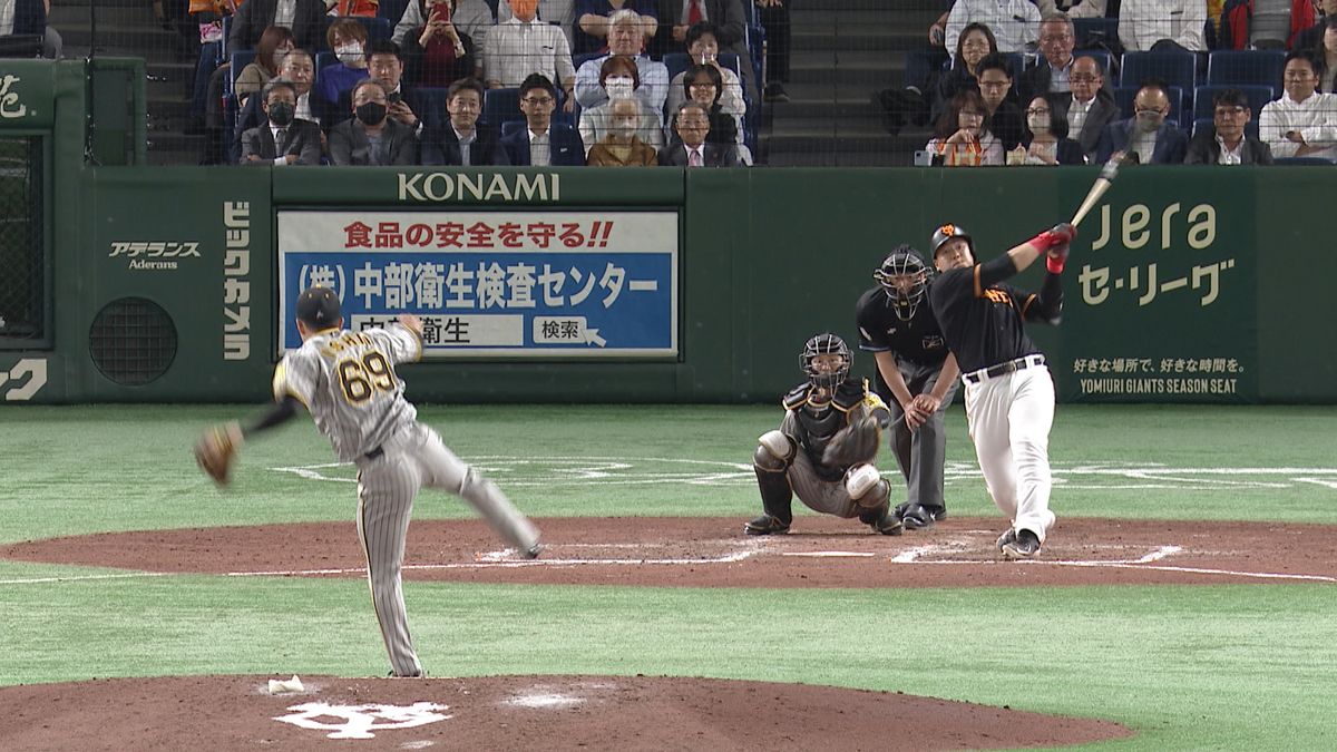 【巨人】4番・岡本和真が“待望の今季初ホームラン＆初打点”8回に阪神相手に同点弾