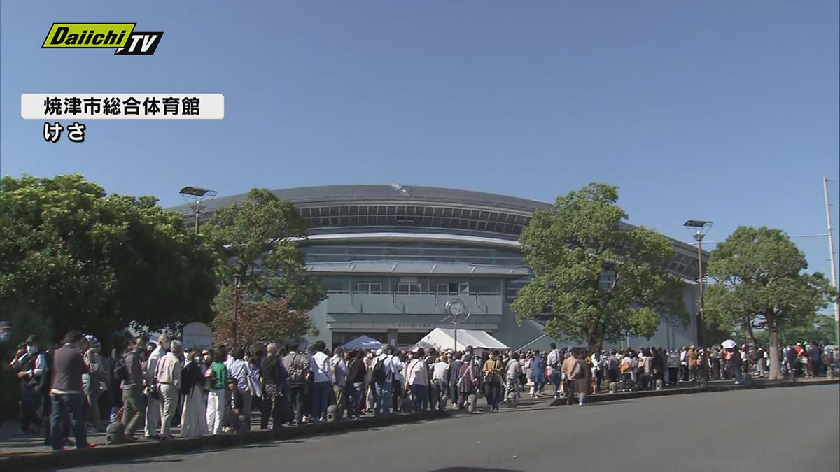 翠富士や熱海富士ら県内出身力士も参加　「大相撲焼津場所」賑わう　静岡・焼津市で巡業　１２日