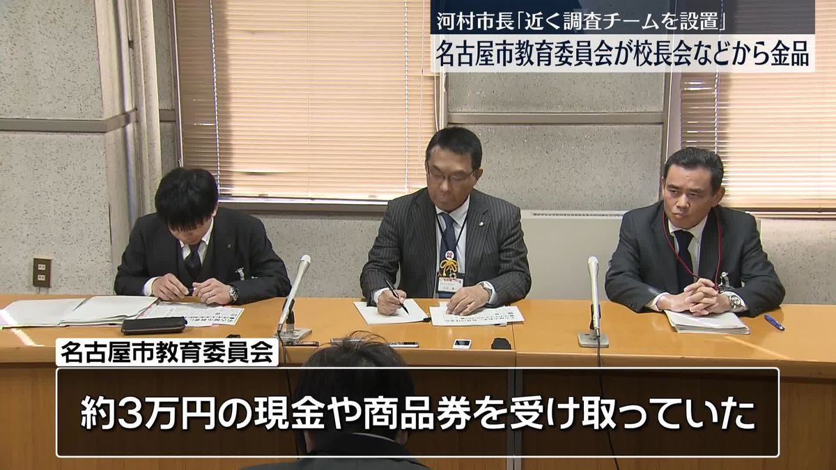 名古屋市教委、校長会などから“金品”受け取る　河村市長「近く調査チームを設置」