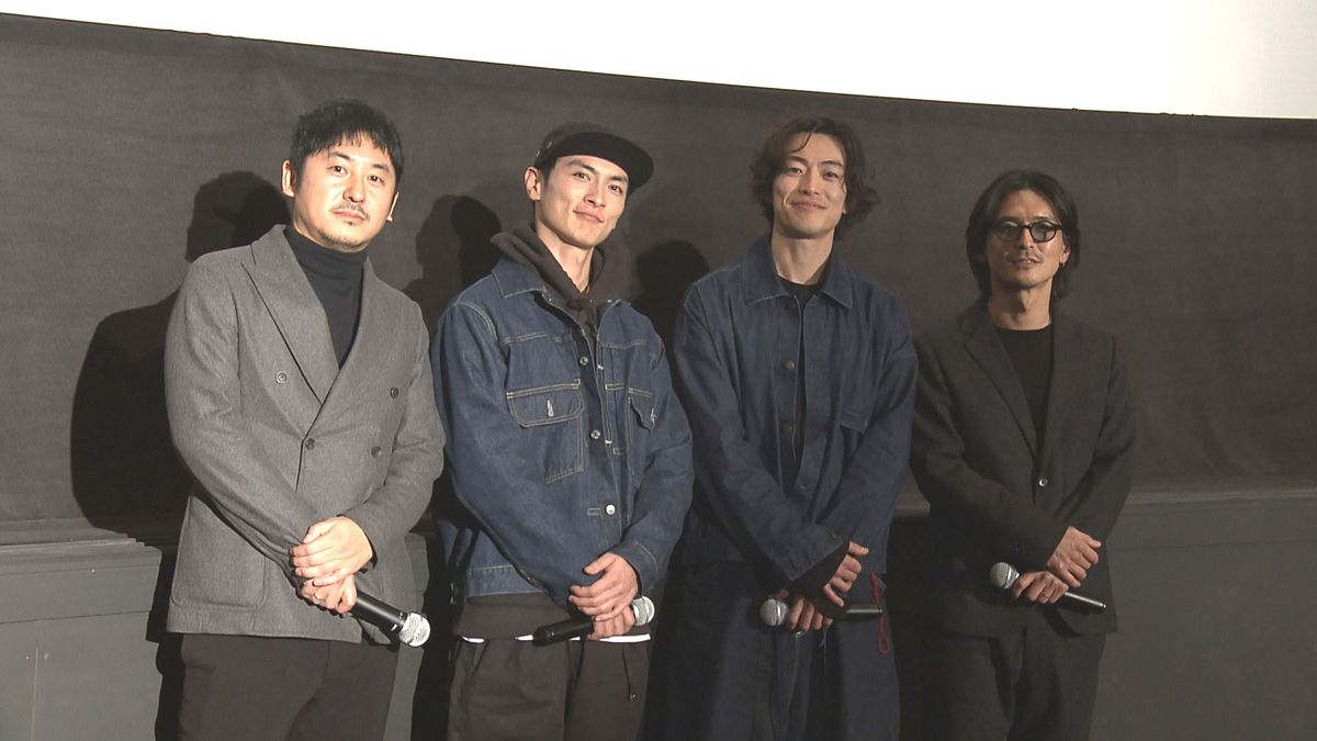 映画「罪と悪」 主演の高良健吾さん舞台あいさつ 福井市出身の監督初作品 オール福井ロケで“片町”など登場