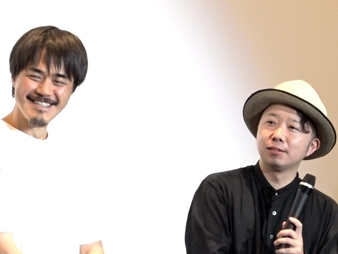 （左から）押山清高監督、haruka nakamuraさん