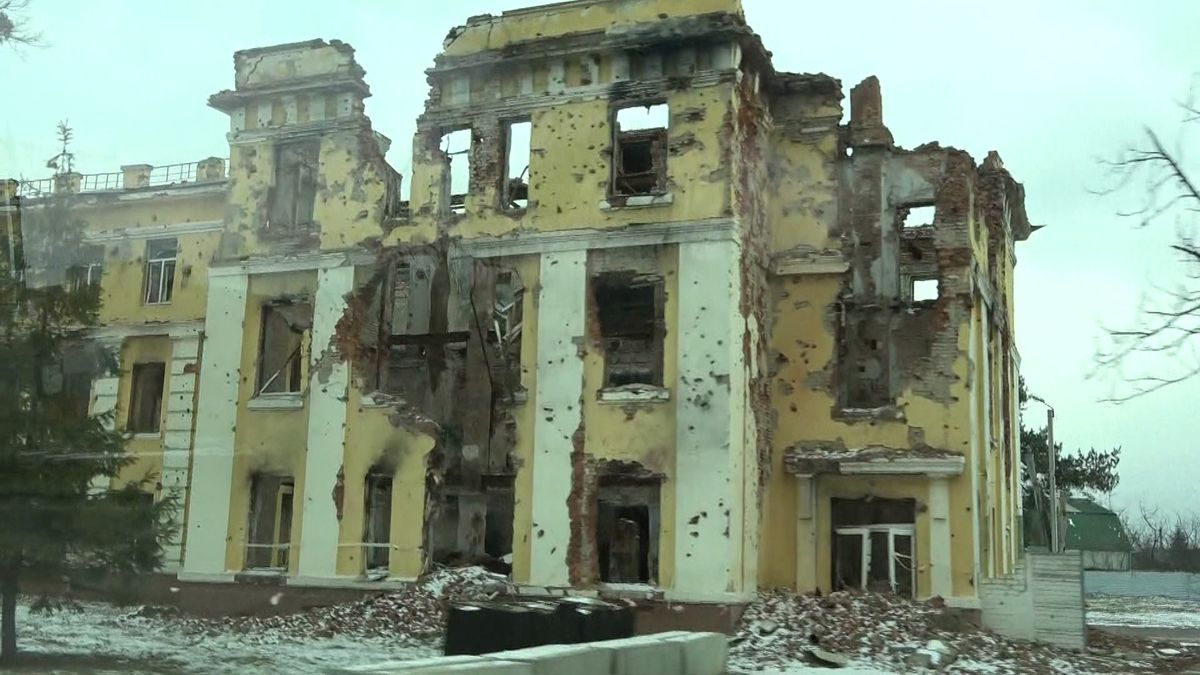 ロシア軍の攻撃で破壊された建物（2024年2月20日）