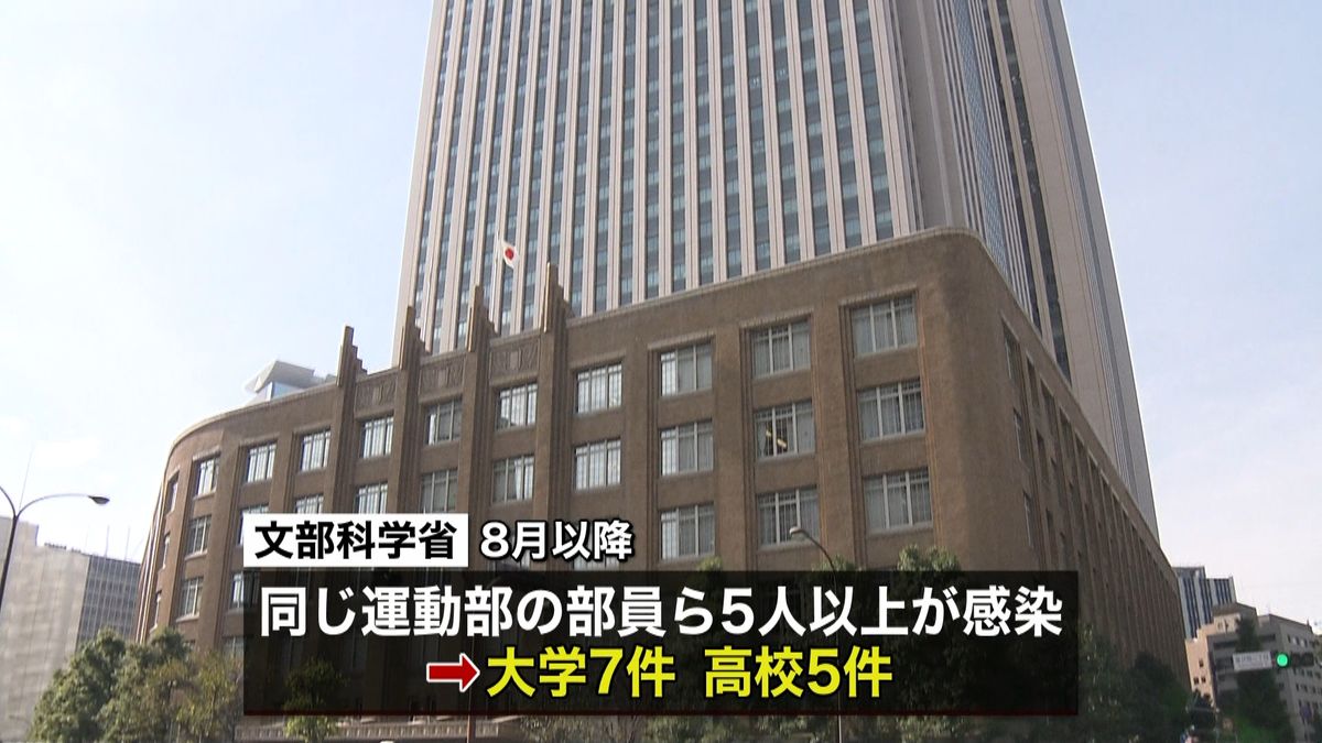 文科省“部活動の感染症対策”徹底を通知