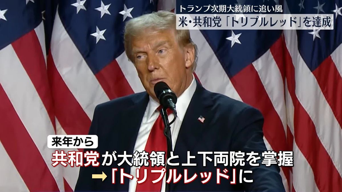 米下院選挙で共和党が過半数維持　大統領、上下両院で多数の「トリプルレッド」に