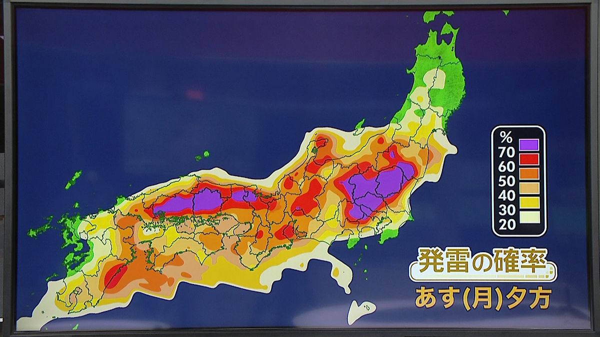 【天気】北～西日本　広い範囲で不安定