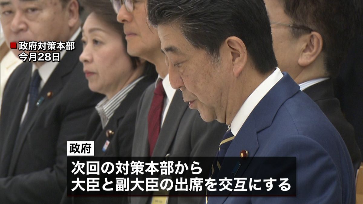 感染防止に…“大臣と副大臣を交互に出席”