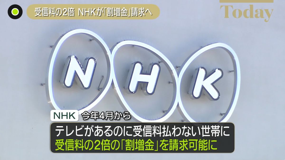 NHK受信料払わない世帯に「割増金」請求へ　4月から
