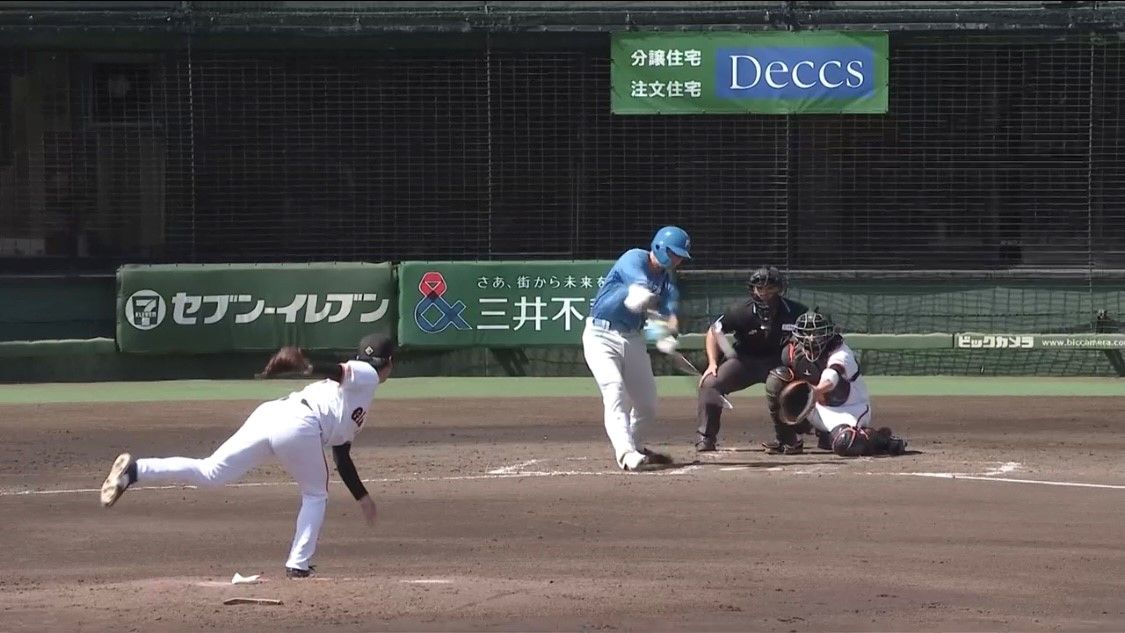 【日本ハム】2軍戦で清宮幸太郎が先制打　巨人先発の又木鉄平からセンターオーバーの2塁打