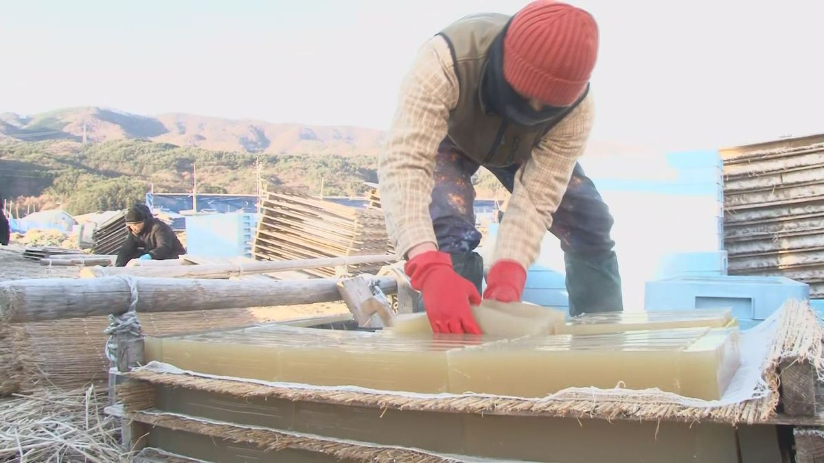 【寒天づくり本格化】県内22地点で今季一番の冷え込み　野辺山はー14.5℃