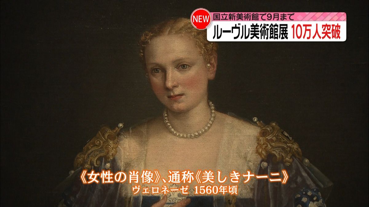 「ルーヴル美術館展」来館者が１０万人突破