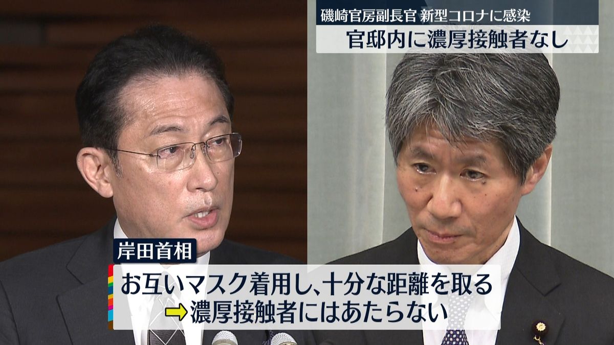 磯崎官房副長官がコロナ感染　官邸内に濃厚接触者なし