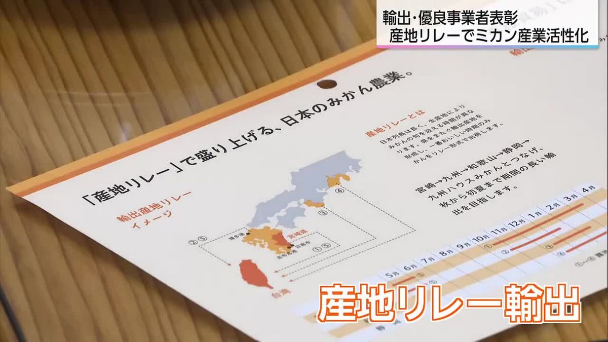 温州ミカン輸出で「産地リレー」の体制作る　日南市の企業が農水省輸出国際局長賞を受賞