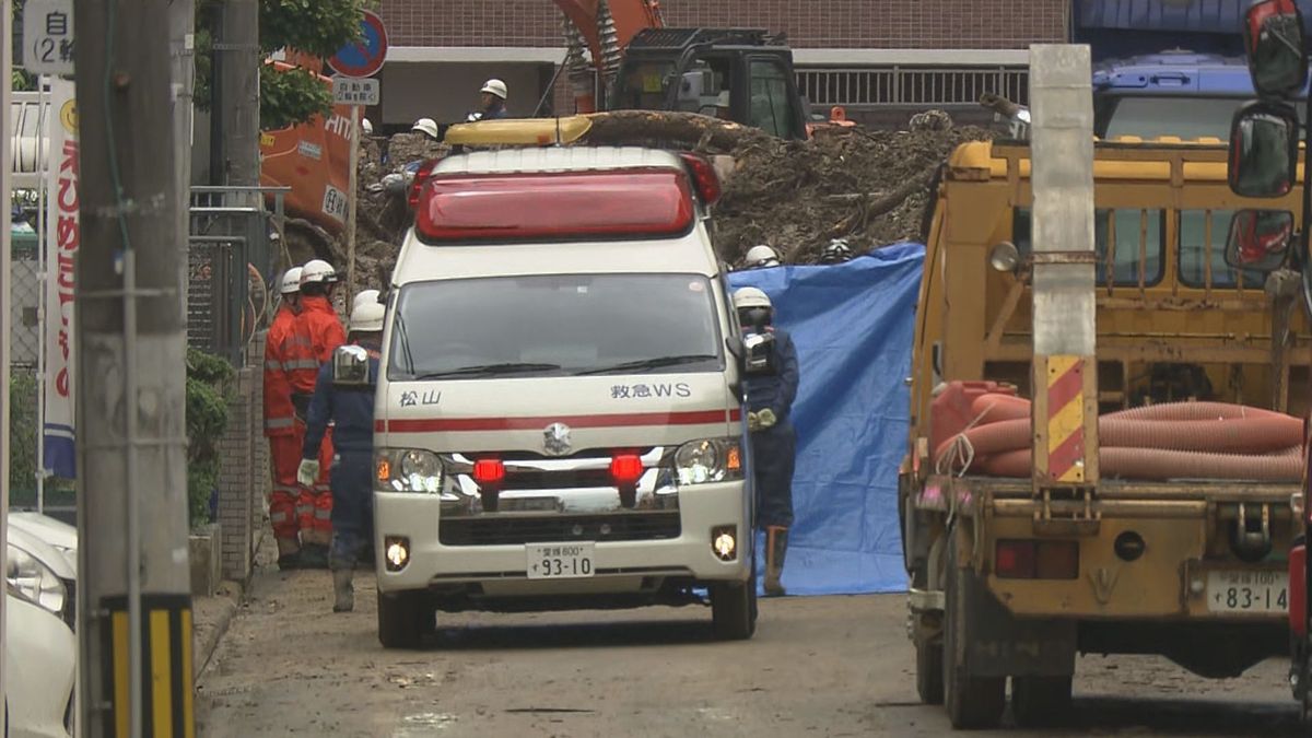 【速報】松山市の土砂崩れ現場から発見された３人の死亡を確認