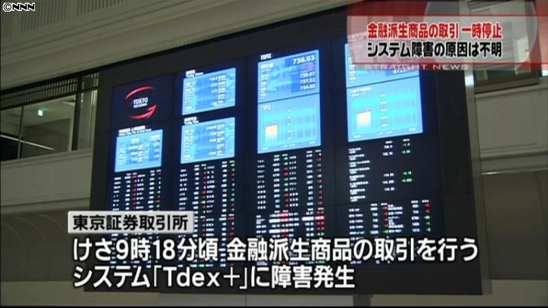 東証でシステム障害 派生商品取引一時停止（2012年8月6日掲載）｜日テレNEWS NNN