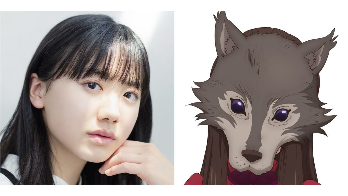 映画の声優を担当する芦田愛菜さん（左）と芦田さんが演じる“オオカミさま”（右）
(C) 2022「かがみの孤城」製作委員会