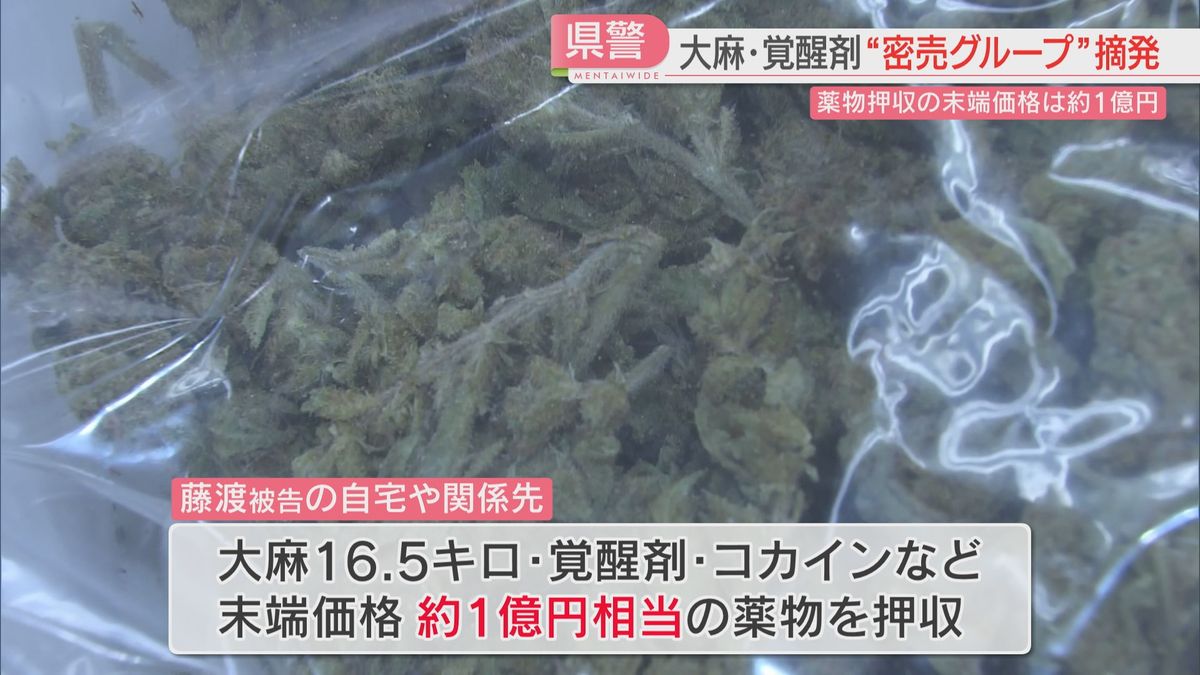 末端価格1億円の大麻・覚醒剤・コカインを自宅などから押収　入手ルートや暴力団の関与の有無は