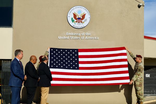 米大使館再開式典：米国務省提供