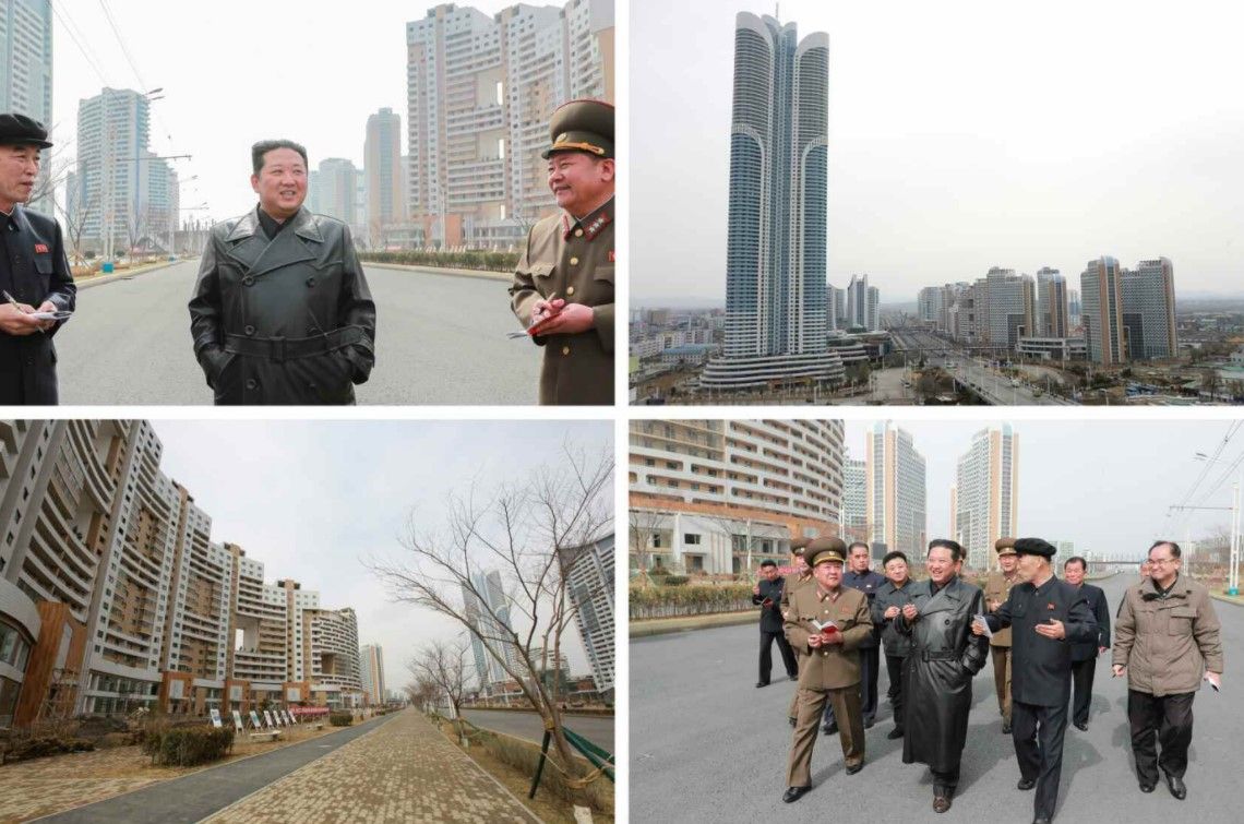 北朝鮮・金正恩氏 80階高層住宅を視察　米軍は空母演習で牽制