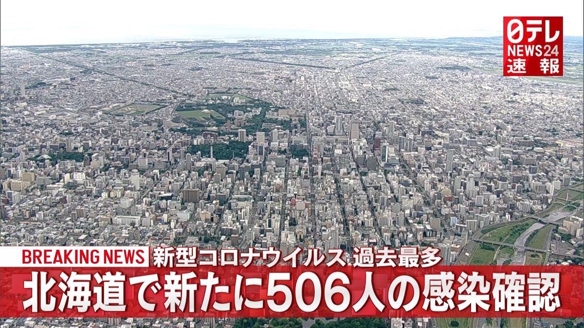 北海道５０６人の感染確認　過去最多を更新