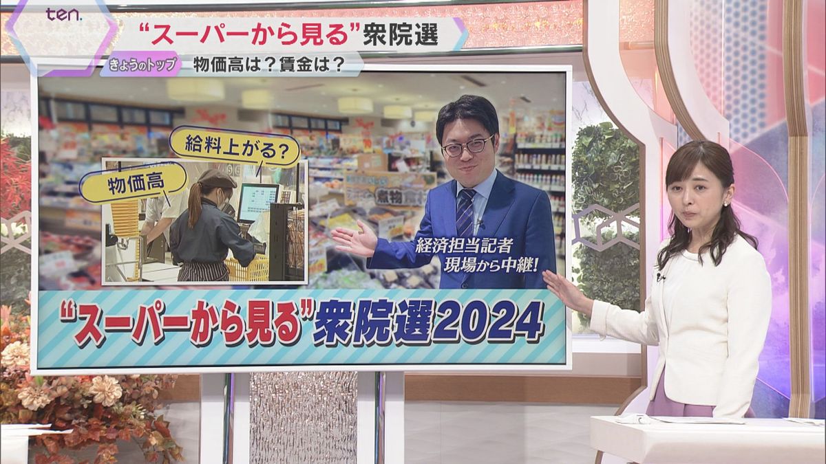 【衆院選】“スーパーから見る”衆院選　野菜も卵も…続々値上げ　各党の物価高対策は？賃上げは？