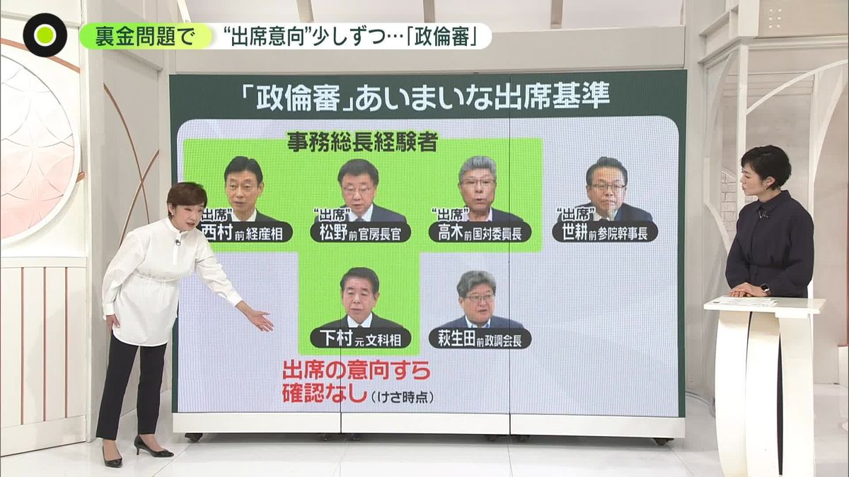 【裏金問題】政倫審“出席”の顔ぶれは？ 小出しナゼ……自民党の基準あいまい 与野党の落とし所は…野党の「弱み」指摘も