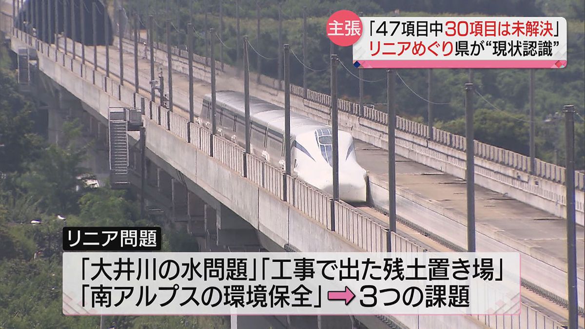 “リニア問題” が進展？「47項目のうち30項目は未解決」県が“現状認識”示す ７日に国が知事と面会へ（静岡県）