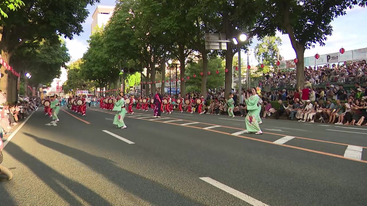 盛岡の夏を彩る「盛岡さんさ踊り」開幕　1日は42団体約4500人が参加　台湾・花蓮市からも初参加　岩手